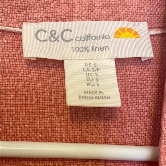 Rust Orange Linen Jacket - Picture 4 of 5